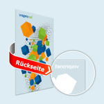 Acrylic glass: White printing behind color areas (unsuitable for photo printing)
