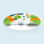 Transparent film without white print: design is translucent, unprinted areas are transparent.