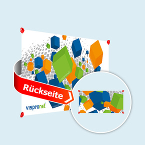 Advertising banners with clamp eyelets - Landscape, double-sided printed