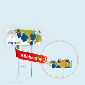 Lawn Sign - Arrow, double-sided printed