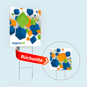 Lawn Sign - Square, double-sided printed