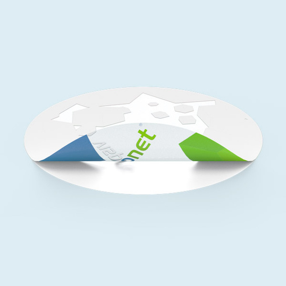 without white printing: design translucent, unprinted areas transparent