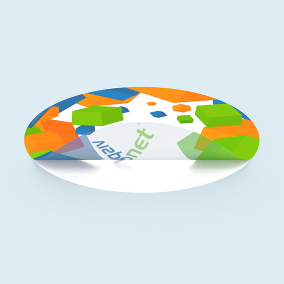 Without white underprint: design translucent, unprinted areas transparent