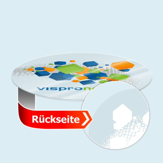 Option: White printing behind color areas (unsuitable for photo printing)