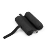 Sandbag weight, 2 fillable pockets, and fastening strap for attachment