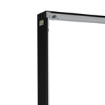 Trade show wall Lightbox click, detail: corner