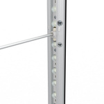 Trade show wall Lightbox click, support rod mounting