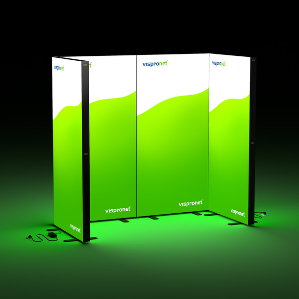 Trade Show Wall Lightbox Click, Booth Configuration Option