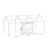 Wand mit Fenster am Partyzelt Select 3x6 m