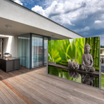 Freestanding Side Awning: Privacy Screen for Terraces and Balconies