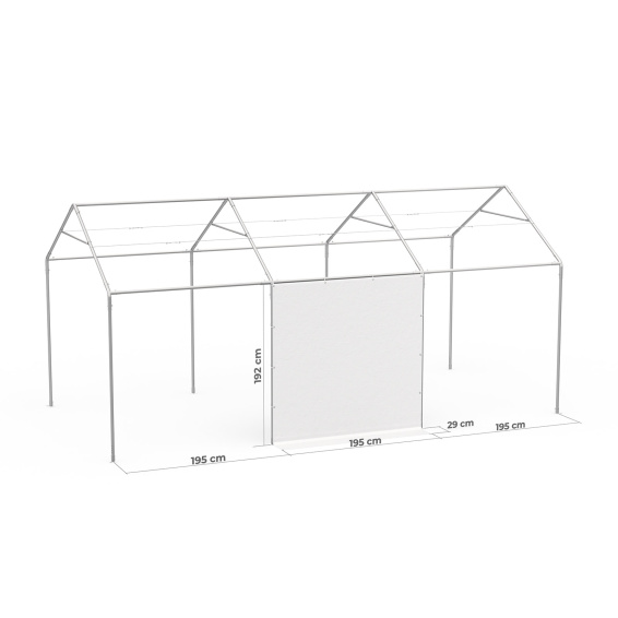 Vollwand am Partyzelt Select 3x6 m