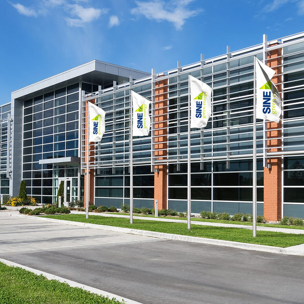 Vertical Feather Flags for Corporate Advertising