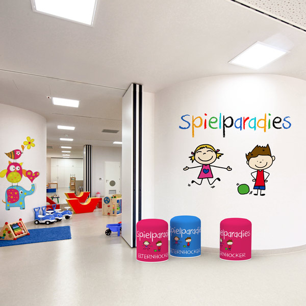 Air Basic Seat Cylinder as Decorative Advertising and Seating Solution
