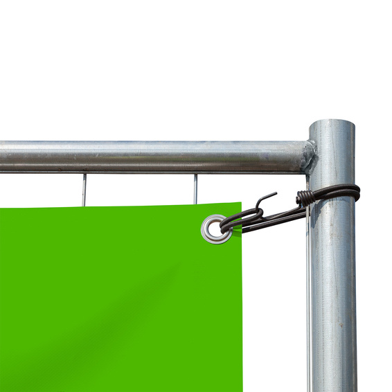 Tarp Fastening: Elastic cord with metal hook and loop, 250 mm, black