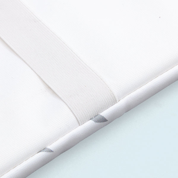 Beer bench cushion, underside with elastic straps for fastening