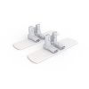 Base feet with corner connector, set of 2, for Lightbox flex exhibition wall