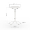 Stretch cover, suitable for Vispronet standing tables - Standing table dimensions ø 70 cm
