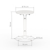Dimensions Standing Table 70 cm by Vispronet