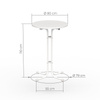 Stretch cover, suitable for Vispronet standing tables - dimensions standing table ø 80 cm