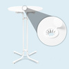 Standing table ø 70 cm including umbrella hole drilling with closable cover