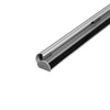 Aluminum clamping rail opened