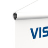 Fabric banner with hem and aluminum profile (optional)