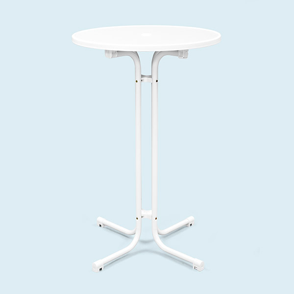 Standing table (height 110 cm), tabletop diameter 70 cm & 80 cm