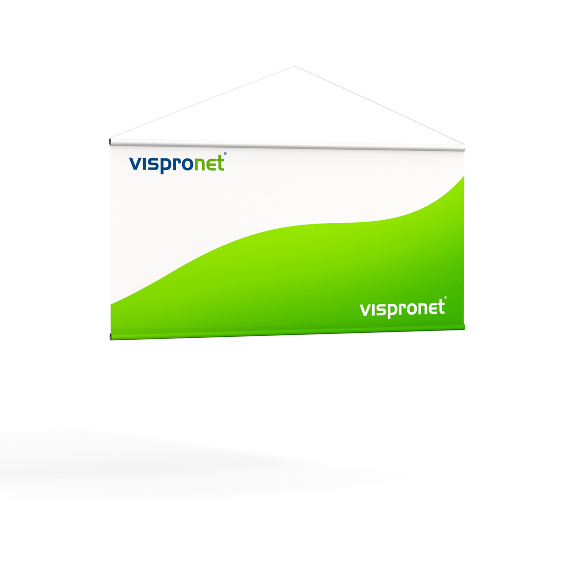 Fabric banner Twiny with hemstitch on upper and lower edge