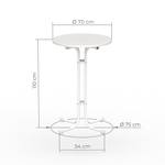 Stretch cover, suitable for Vispronet standing tables - dimensions standing table ø 70 cm