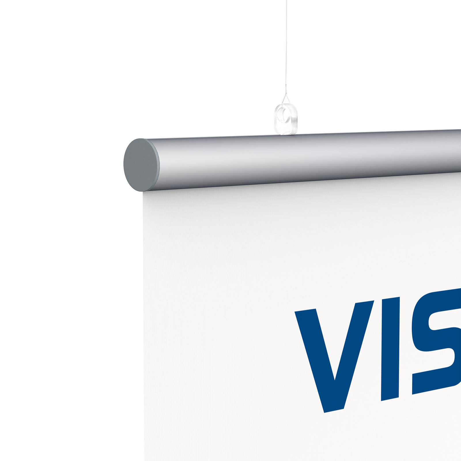 Fabric banner with aluminum keder profile ø 16 mm and grommet set (included)