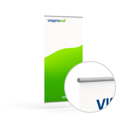 Textile Poster with metal tubing ø 13 mm, in portrait format