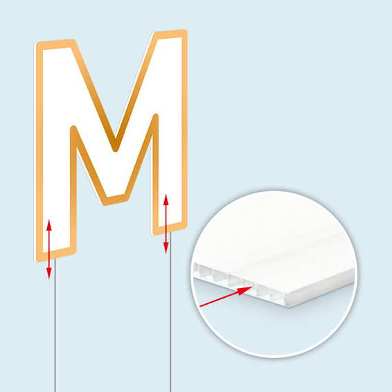 Plate with vertically oriented H-ribs for stand attachment