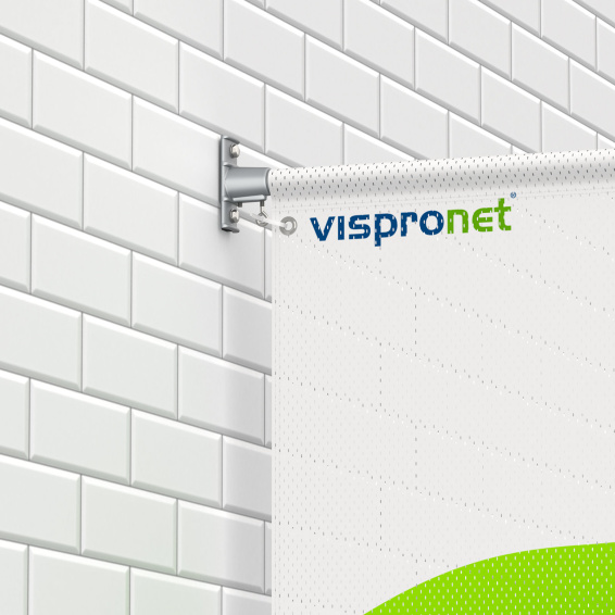 Street Banner Basic for wall mounting, Varioflag® A SE, banner arm top