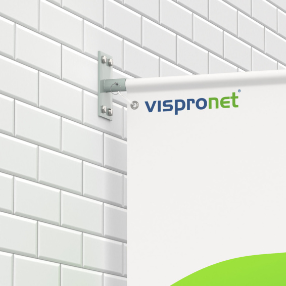 Street Banner Select for wall mounting, PVC banner, banner arm top