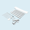 5-piece mast with base plate, mounting accessories, and carrying bag
