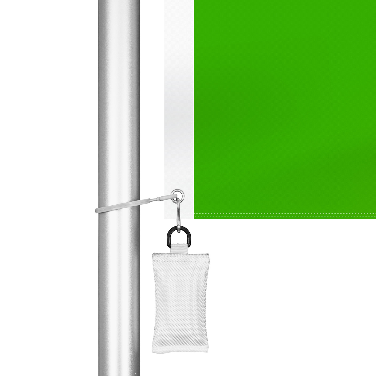 Mobile Flagpole T-Pole® 100, Attachment from the Climbing Stop Weight