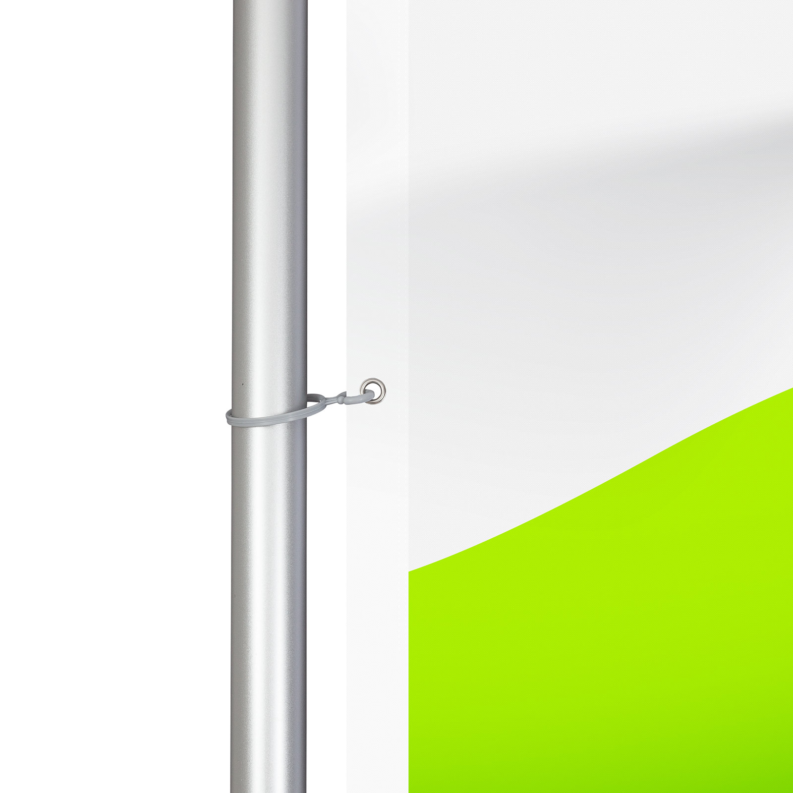 Flag for T-Pole® 200, eyelets for attachment to the telescopic pole
