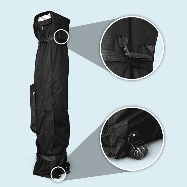 Basic Trolley Bag: with handle and 2 wheels for easy transport