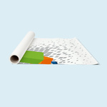 Delivery: Wallpaper strips individually rolled and labeled
