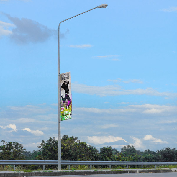 Street Banner Select with Outrigger, Single-Sided Printed