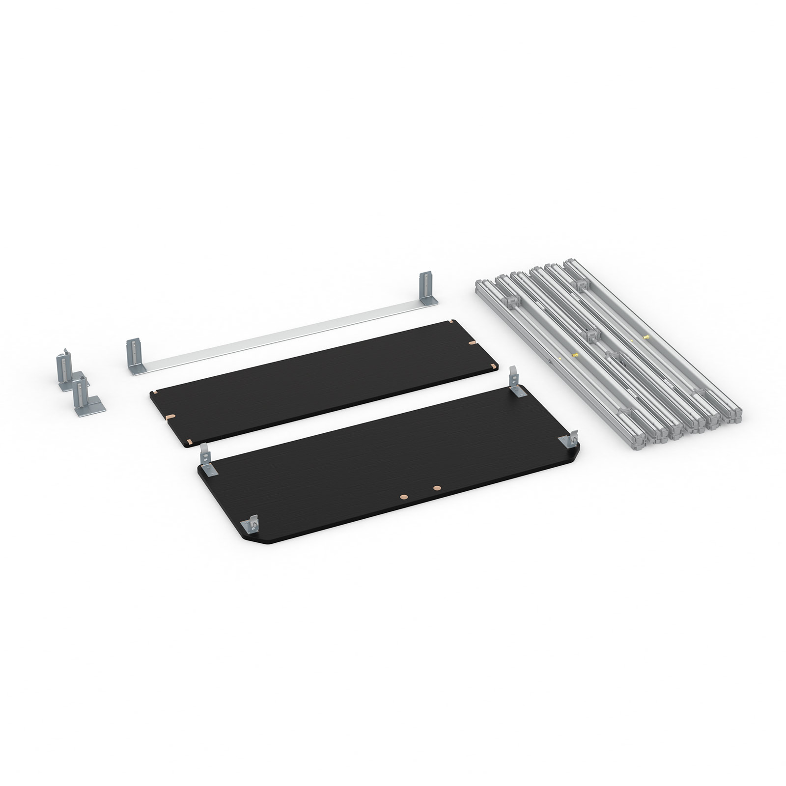 Trade Show Counter with Flexible Bead Frame - Scope of Delivery