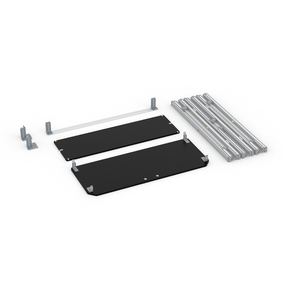 Trade Show Counter with Flexible Bead Frame - Scope of Delivery
