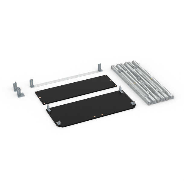 Trade Show Counter with Flexible Bead Frame - Scope of Delivery