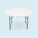 Practical folding tables, available as accessories in 2 sizes
