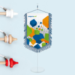 Tischbanner / Wimpel: 4 Aufhängevarianten wählbar