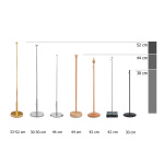 Table banner / pennant, overview of table stands