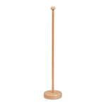 Wooden table banner stand, smooth base plate, height 44 cm