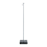 Table Banner Stand, chromed with marble base, height 42 cm