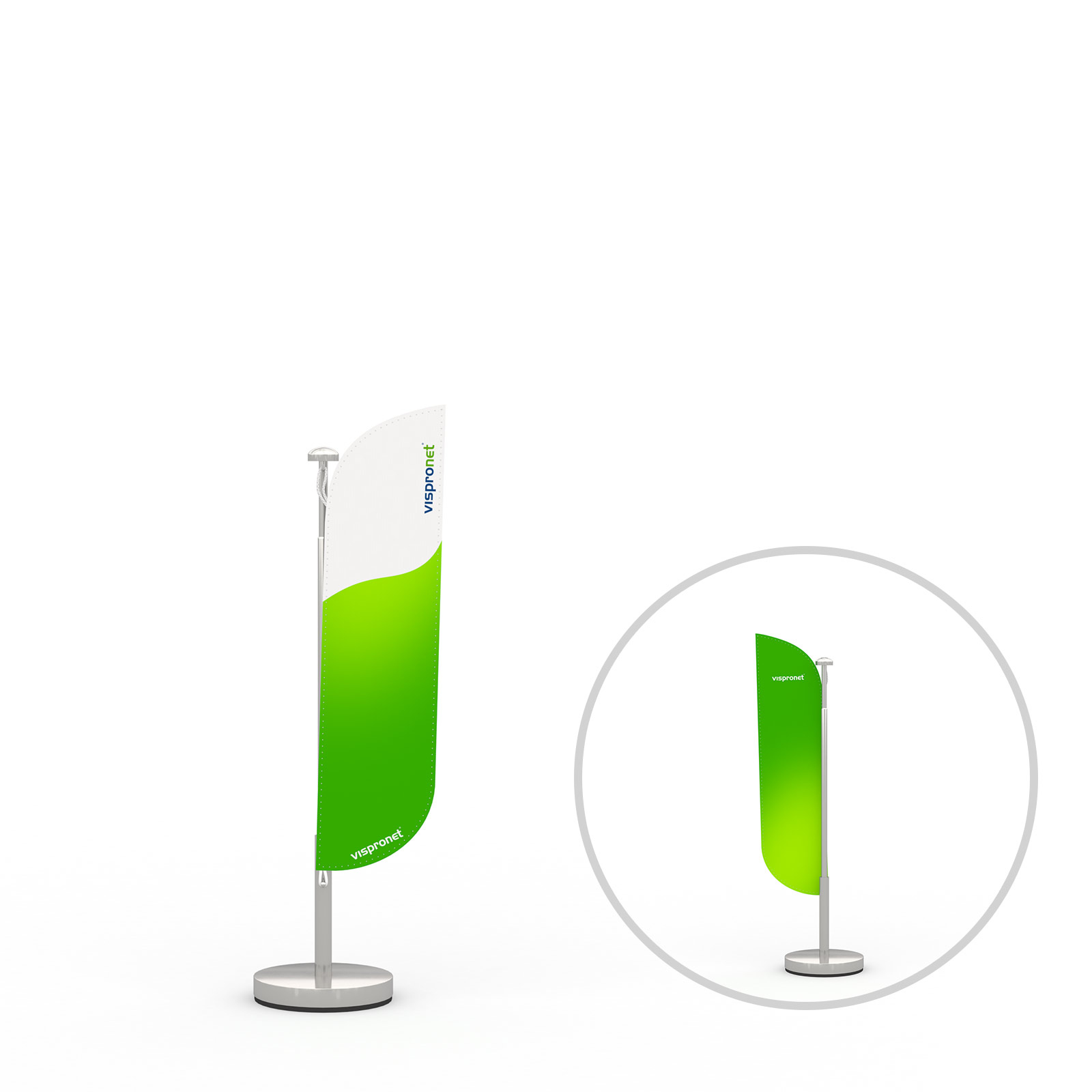 Table sail with convex lower edge