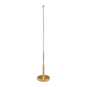 Table Banner / Flag stand, height-adjustable 33-52 cm, gold-plated